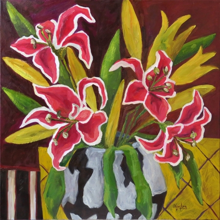 Dinner Flowers by artist OLGA LORA